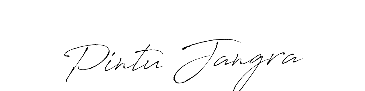 Also we have Pintu Jangra name is the best signature style. Create professional handwritten signature collection using Antro_Vectra autograph style. Pintu Jangra signature style 6 images and pictures png