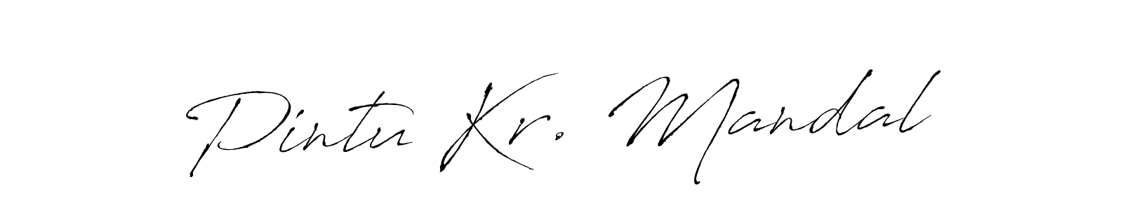 Create a beautiful signature design for name Pintu Kr. Mandal. With this signature (Antro_Vectra) fonts, you can make a handwritten signature for free. Pintu Kr. Mandal signature style 6 images and pictures png