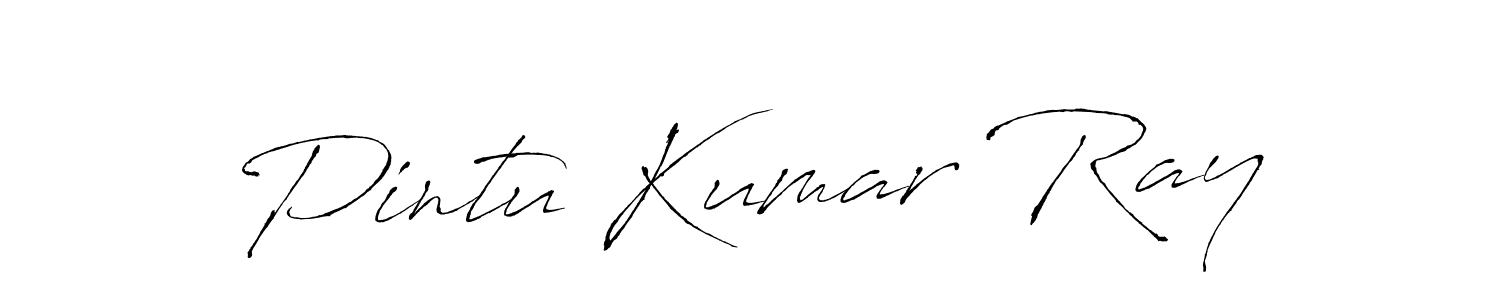 How to make Pintu Kumar Ray name signature. Use Antro_Vectra style for creating short signs online. This is the latest handwritten sign. Pintu Kumar Ray signature style 6 images and pictures png