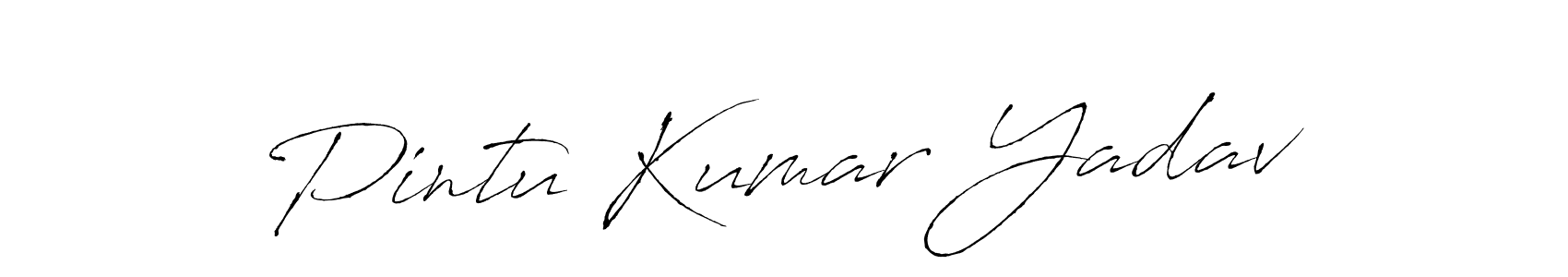 Pintu Kumar Yadav stylish signature style. Best Handwritten Sign (Antro_Vectra) for my name. Handwritten Signature Collection Ideas for my name Pintu Kumar Yadav. Pintu Kumar Yadav signature style 6 images and pictures png