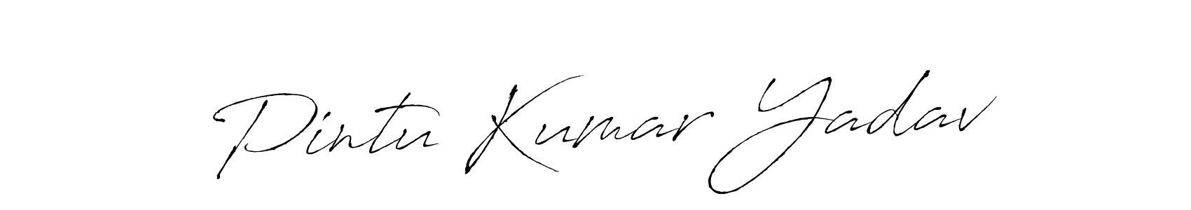 Pintu Kumar Yadav stylish signature style. Best Handwritten Sign (Antro_Vectra) for my name. Handwritten Signature Collection Ideas for my name Pintu Kumar Yadav. Pintu Kumar Yadav signature style 6 images and pictures png