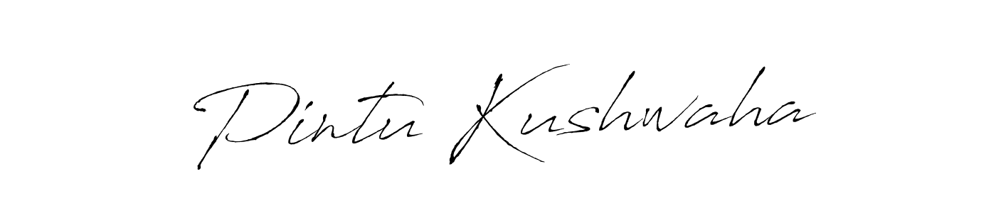 Design your own signature with our free online signature maker. With this signature software, you can create a handwritten (Antro_Vectra) signature for name Pintu Kushwaha. Pintu Kushwaha signature style 6 images and pictures png