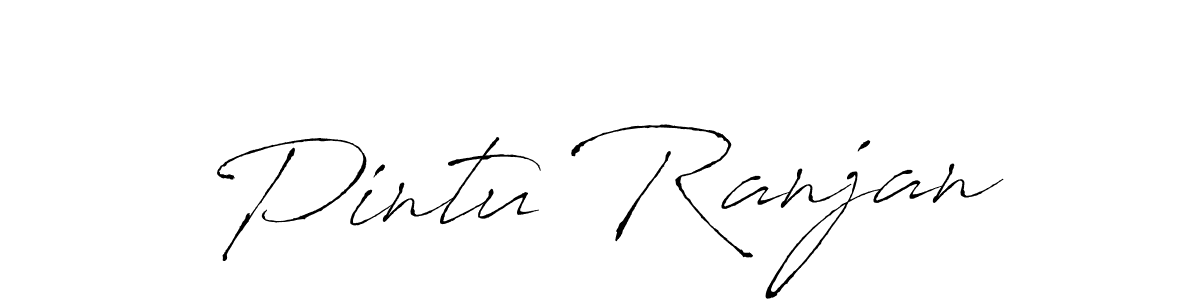 Create a beautiful signature design for name Pintu Ranjan. With this signature (Antro_Vectra) fonts, you can make a handwritten signature for free. Pintu Ranjan signature style 6 images and pictures png