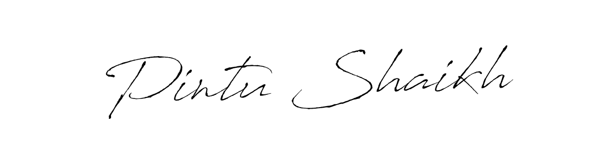 Pintu Shaikh stylish signature style. Best Handwritten Sign (Antro_Vectra) for my name. Handwritten Signature Collection Ideas for my name Pintu Shaikh. Pintu Shaikh signature style 6 images and pictures png