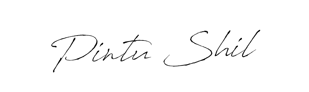 You should practise on your own different ways (Antro_Vectra) to write your name (Pintu Shil) in signature. don't let someone else do it for you. Pintu Shil signature style 6 images and pictures png