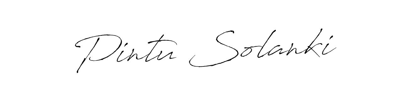 Design your own signature with our free online signature maker. With this signature software, you can create a handwritten (Antro_Vectra) signature for name Pintu Solanki. Pintu Solanki signature style 6 images and pictures png