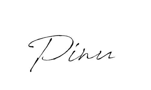 The best way (Antro_Vectra) to make a short signature is to pick only two or three words in your name. The name Pinu  include a total of six letters. For converting this name. Pinu  signature style 6 images and pictures png