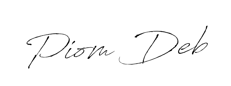 It looks lik you need a new signature style for name Piom Deb. Design unique handwritten (Antro_Vectra) signature with our free signature maker in just a few clicks. Piom Deb signature style 6 images and pictures png