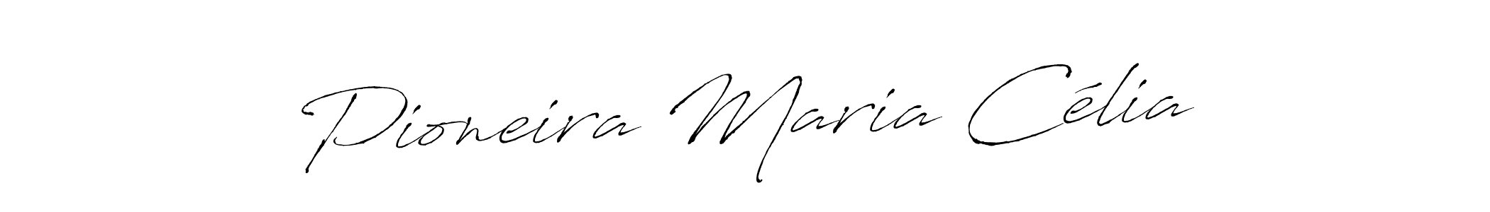Make a beautiful signature design for name Pioneira Maria Célia. With this signature (Antro_Vectra) style, you can create a handwritten signature for free. Pioneira Maria Célia signature style 6 images and pictures png