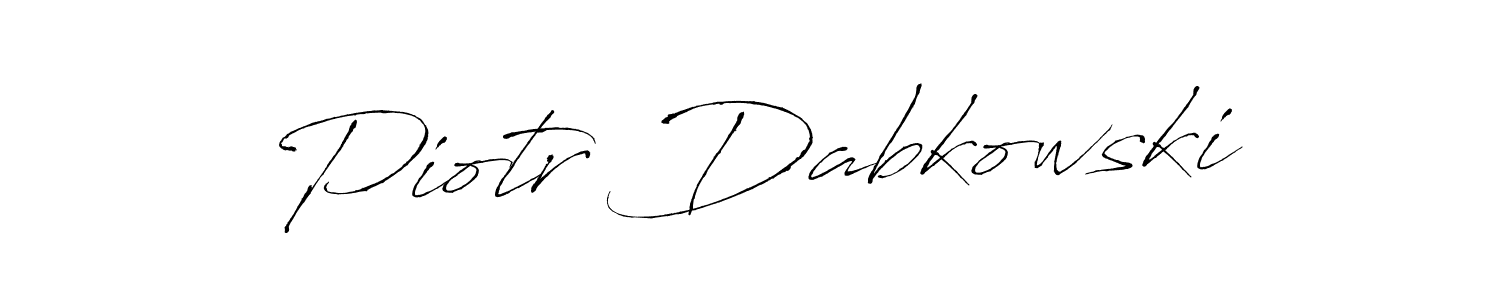 How to make Piotr Dabkowski name signature. Use Antro_Vectra style for creating short signs online. This is the latest handwritten sign. Piotr Dabkowski signature style 6 images and pictures png