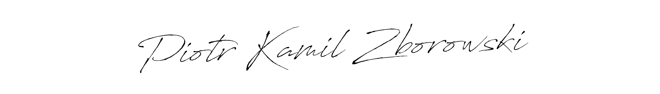 Design your own signature with our free online signature maker. With this signature software, you can create a handwritten (Antro_Vectra) signature for name Piotr Kamil Zborowski. Piotr Kamil Zborowski signature style 6 images and pictures png