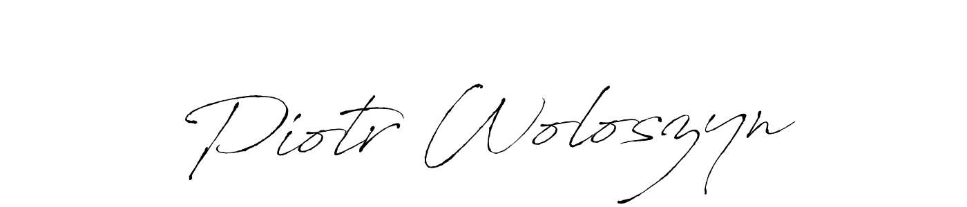 It looks lik you need a new signature style for name Piotr Woloszyn. Design unique handwritten (Antro_Vectra) signature with our free signature maker in just a few clicks. Piotr Woloszyn signature style 6 images and pictures png