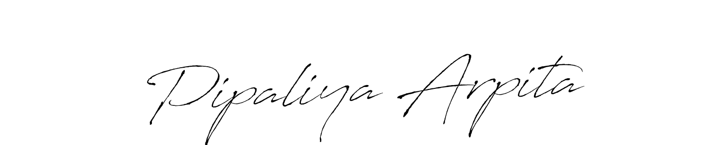 Pipaliya Arpita stylish signature style. Best Handwritten Sign (Antro_Vectra) for my name. Handwritten Signature Collection Ideas for my name Pipaliya Arpita. Pipaliya Arpita signature style 6 images and pictures png