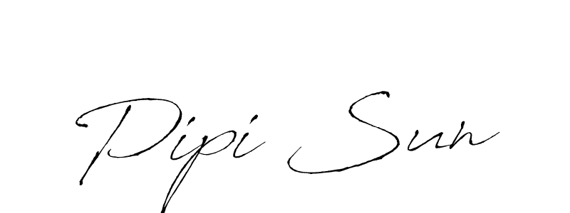 How to make Pipi Sun signature? Antro_Vectra is a professional autograph style. Create handwritten signature for Pipi Sun name. Pipi Sun signature style 6 images and pictures png