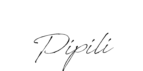 Design your own signature with our free online signature maker. With this signature software, you can create a handwritten (Antro_Vectra) signature for name Pipili. Pipili signature style 6 images and pictures png