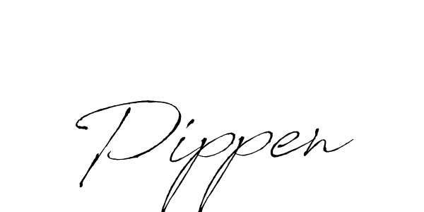 Make a beautiful signature design for name Pippen. With this signature (Antro_Vectra) style, you can create a handwritten signature for free. Pippen signature style 6 images and pictures png