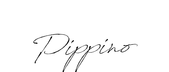 Pippino stylish signature style. Best Handwritten Sign (Antro_Vectra) for my name. Handwritten Signature Collection Ideas for my name Pippino. Pippino signature style 6 images and pictures png