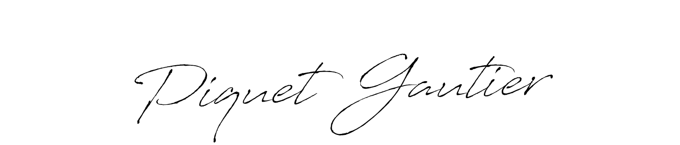 This is the best signature style for the Piquet Gautier name. Also you like these signature font (Antro_Vectra). Mix name signature. Piquet Gautier signature style 6 images and pictures png
