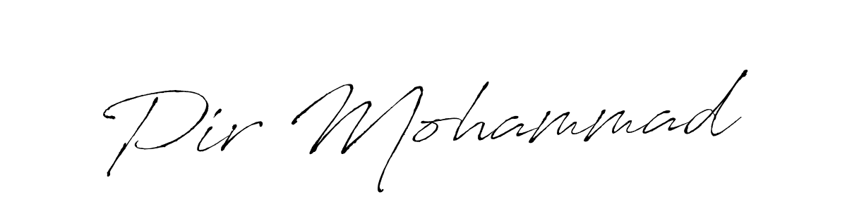 Make a beautiful signature design for name Pir Mohammad. With this signature (Antro_Vectra) style, you can create a handwritten signature for free. Pir Mohammad signature style 6 images and pictures png