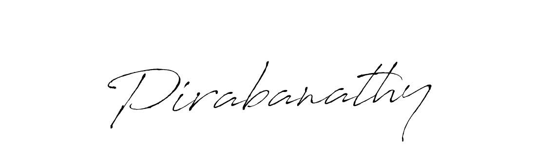 The best way (Antro_Vectra) to make a short signature is to pick only two or three words in your name. The name Pirabanathy include a total of six letters. For converting this name. Pirabanathy signature style 6 images and pictures png