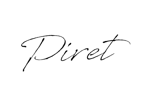 Piret stylish signature style. Best Handwritten Sign (Antro_Vectra) for my name. Handwritten Signature Collection Ideas for my name Piret. Piret signature style 6 images and pictures png