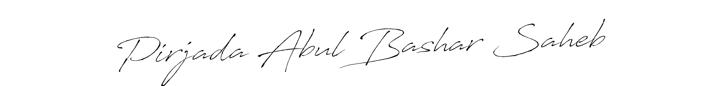 Also we have Pirjada Abul Bashar Saheb name is the best signature style. Create professional handwritten signature collection using Antro_Vectra autograph style. Pirjada Abul Bashar Saheb signature style 6 images and pictures png