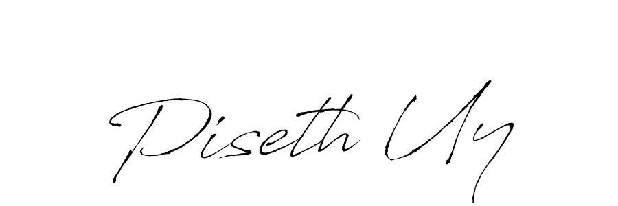 Design your own signature with our free online signature maker. With this signature software, you can create a handwritten (Antro_Vectra) signature for name Piseth Uy. Piseth Uy signature style 6 images and pictures png