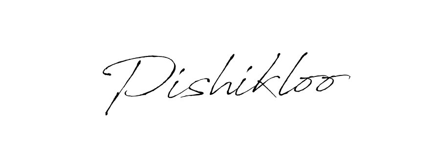 Create a beautiful signature design for name Pishikloo. With this signature (Antro_Vectra) fonts, you can make a handwritten signature for free. Pishikloo signature style 6 images and pictures png