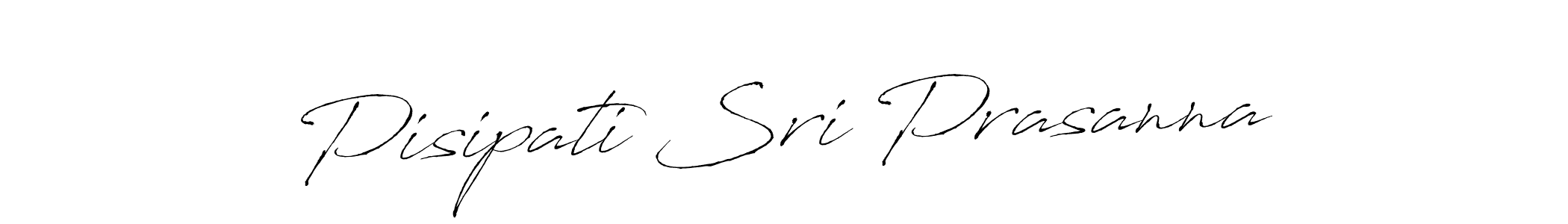 How to make Pisipati Sri Prasanna name signature. Use Antro_Vectra style for creating short signs online. This is the latest handwritten sign. Pisipati Sri Prasanna signature style 6 images and pictures png