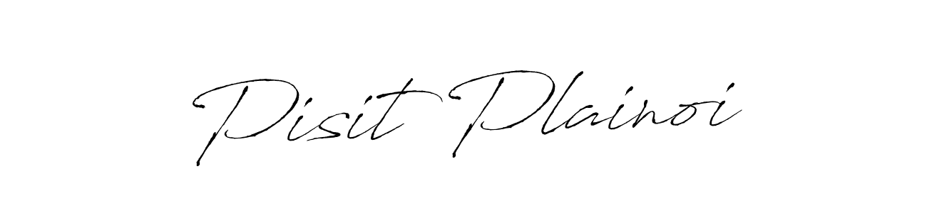 Pisit Plainoi stylish signature style. Best Handwritten Sign (Antro_Vectra) for my name. Handwritten Signature Collection Ideas for my name Pisit Plainoi. Pisit Plainoi signature style 6 images and pictures png