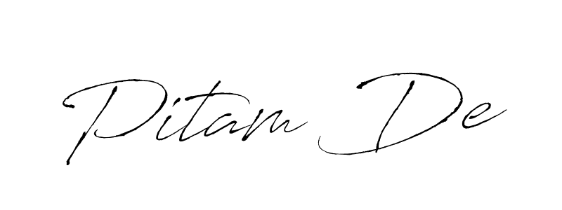 Antro_Vectra is a professional signature style that is perfect for those who want to add a touch of class to their signature. It is also a great choice for those who want to make their signature more unique. Get Pitam De name to fancy signature for free. Pitam De signature style 6 images and pictures png