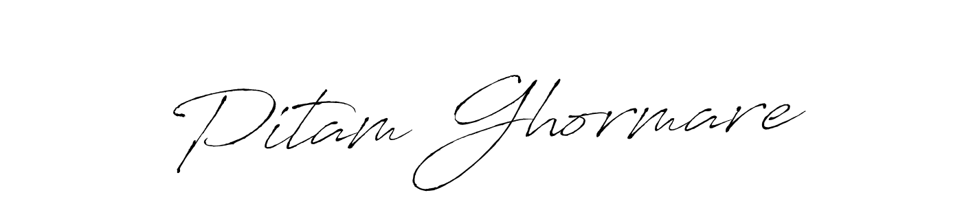 Make a short Pitam Ghormare signature style. Manage your documents anywhere anytime using Antro_Vectra. Create and add eSignatures, submit forms, share and send files easily. Pitam Ghormare signature style 6 images and pictures png