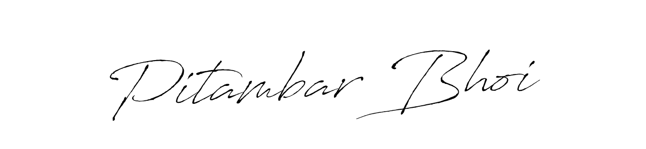 Make a beautiful signature design for name Pitambar Bhoi. With this signature (Antro_Vectra) style, you can create a handwritten signature for free. Pitambar Bhoi signature style 6 images and pictures png