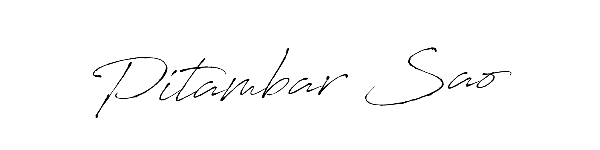 Design your own signature with our free online signature maker. With this signature software, you can create a handwritten (Antro_Vectra) signature for name Pitambar Sao. Pitambar Sao signature style 6 images and pictures png