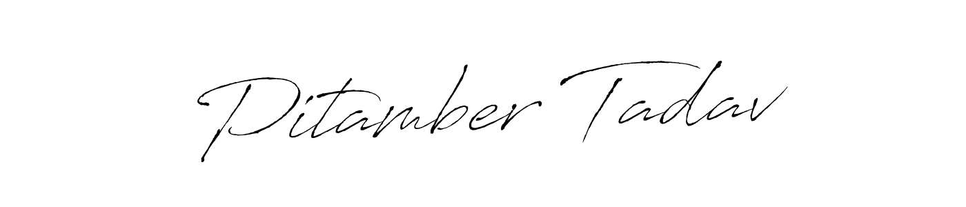 The best way (Antro_Vectra) to make a short signature is to pick only two or three words in your name. The name Pitamber Tadav include a total of six letters. For converting this name. Pitamber Tadav signature style 6 images and pictures png
