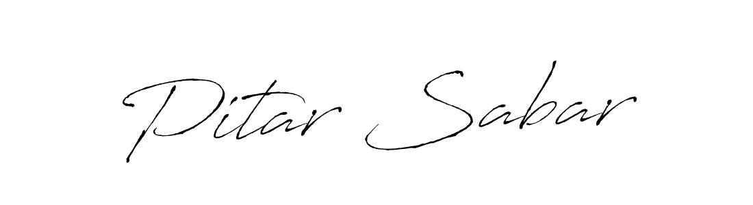 Make a beautiful signature design for name Pitar Sabar. With this signature (Antro_Vectra) style, you can create a handwritten signature for free. Pitar Sabar signature style 6 images and pictures png