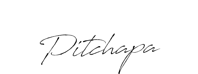 How to make Pitchapa signature? Antro_Vectra is a professional autograph style. Create handwritten signature for Pitchapa name. Pitchapa signature style 6 images and pictures png