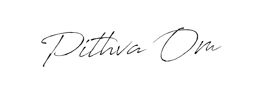 Pithva Om stylish signature style. Best Handwritten Sign (Antro_Vectra) for my name. Handwritten Signature Collection Ideas for my name Pithva Om. Pithva Om signature style 6 images and pictures png
