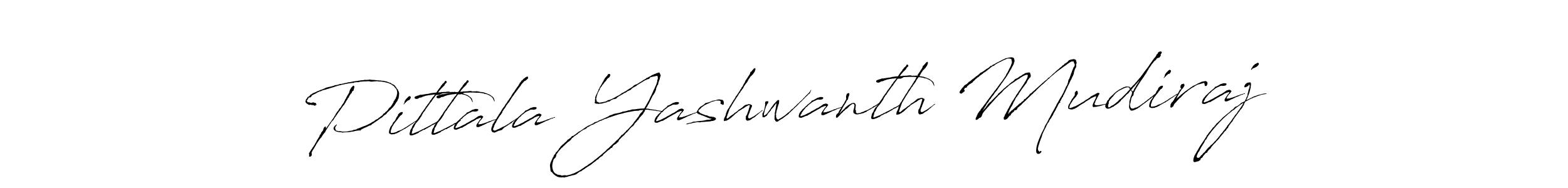 Pittala Yashwanth Mudiraj stylish signature style. Best Handwritten Sign (Antro_Vectra) for my name. Handwritten Signature Collection Ideas for my name Pittala Yashwanth Mudiraj. Pittala Yashwanth Mudiraj signature style 6 images and pictures png