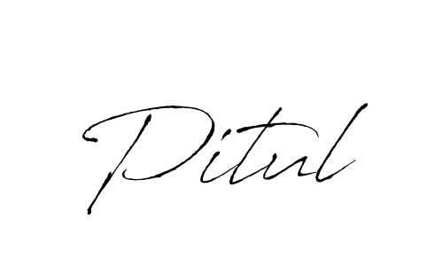 Pitul stylish signature style. Best Handwritten Sign (Antro_Vectra) for my name. Handwritten Signature Collection Ideas for my name Pitul. Pitul signature style 6 images and pictures png