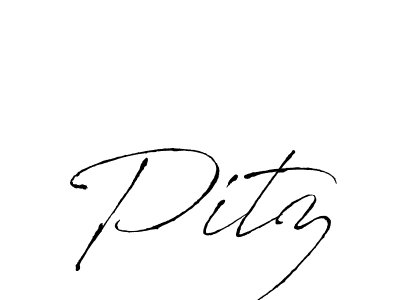 Make a beautiful signature design for name Pitz. With this signature (Antro_Vectra) style, you can create a handwritten signature for free. Pitz signature style 6 images and pictures png