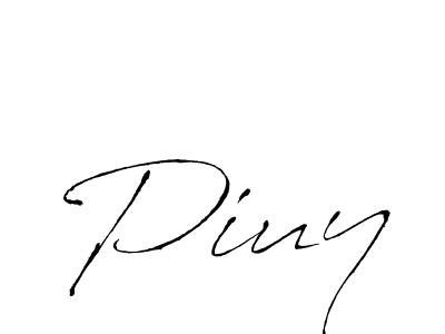 You should practise on your own different ways (Antro_Vectra) to write your name (Piuy) in signature. don't let someone else do it for you. Piuy signature style 6 images and pictures png