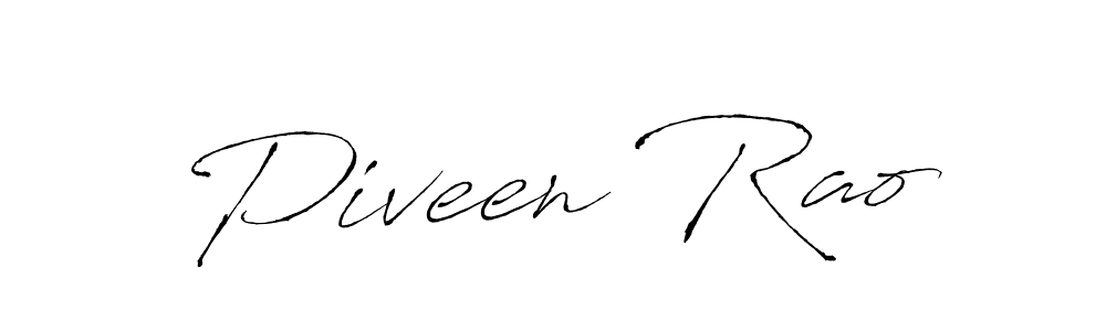 Antro_Vectra is a professional signature style that is perfect for those who want to add a touch of class to their signature. It is also a great choice for those who want to make their signature more unique. Get Piveen Rao name to fancy signature for free. Piveen Rao signature style 6 images and pictures png