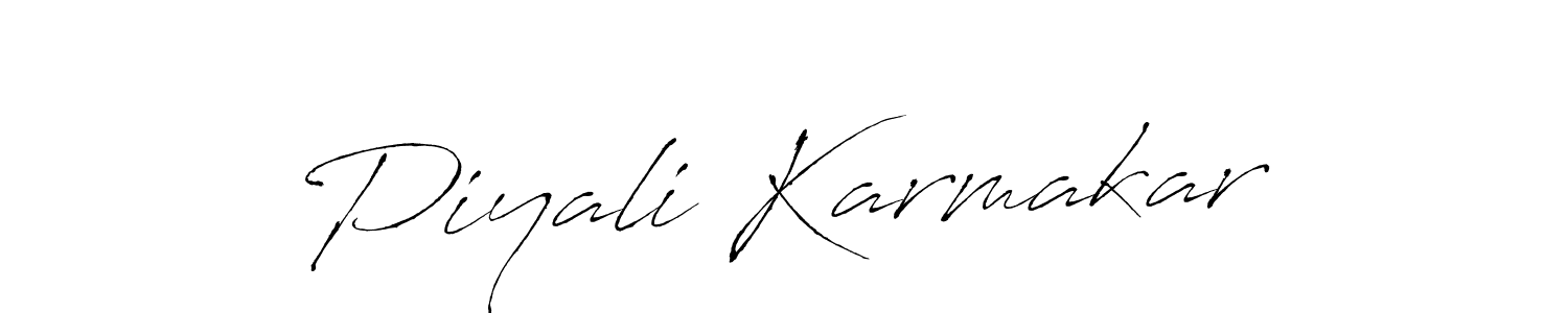 if you are searching for the best signature style for your name Piyali Karmakar. so please give up your signature search. here we have designed multiple signature styles  using Antro_Vectra. Piyali Karmakar signature style 6 images and pictures png