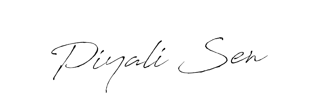 How to make Piyali Sen signature? Antro_Vectra is a professional autograph style. Create handwritten signature for Piyali Sen name. Piyali Sen signature style 6 images and pictures png