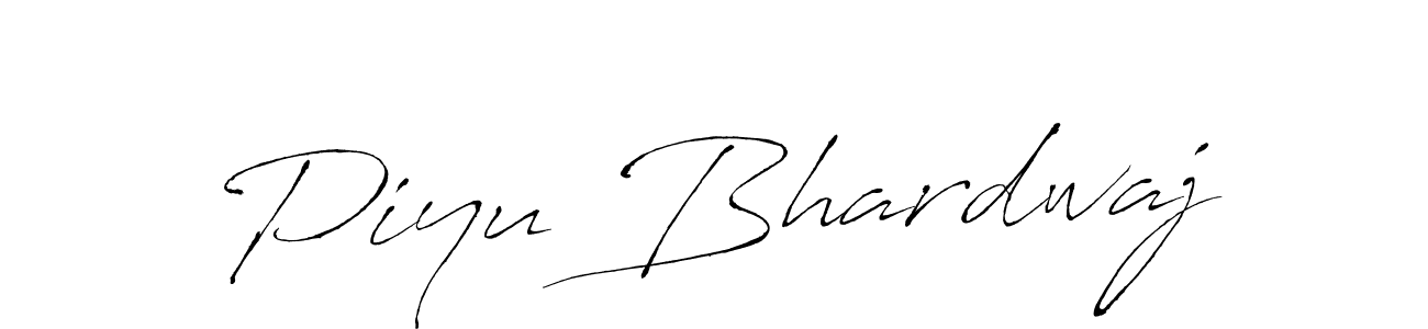 Design your own signature with our free online signature maker. With this signature software, you can create a handwritten (Antro_Vectra) signature for name Piyu Bhardwaj. Piyu Bhardwaj signature style 6 images and pictures png