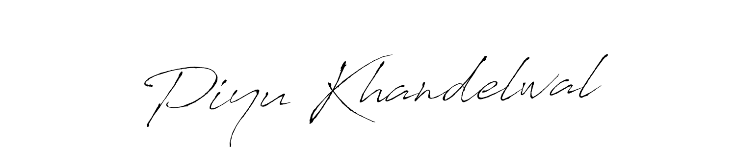 How to make Piyu Khandelwal signature? Antro_Vectra is a professional autograph style. Create handwritten signature for Piyu Khandelwal name. Piyu Khandelwal signature style 6 images and pictures png