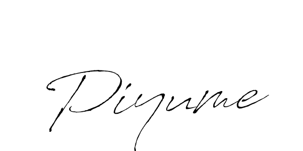 if you are searching for the best signature style for your name Piyume. so please give up your signature search. here we have designed multiple signature styles  using Antro_Vectra. Piyume signature style 6 images and pictures png