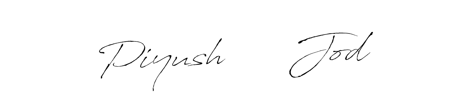 Design your own signature with our free online signature maker. With this signature software, you can create a handwritten (Antro_Vectra) signature for name Piyush      Jod. Piyush      Jod signature style 6 images and pictures png