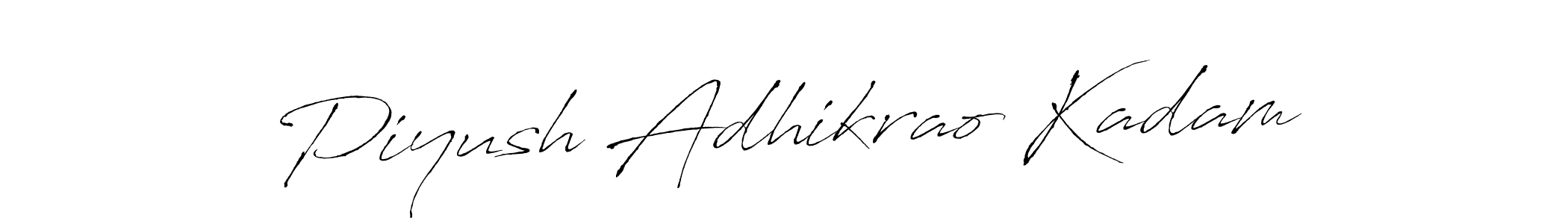 Use a signature maker to create a handwritten signature online. With this signature software, you can design (Antro_Vectra) your own signature for name Piyush Adhikrao Kadam. Piyush Adhikrao Kadam signature style 6 images and pictures png